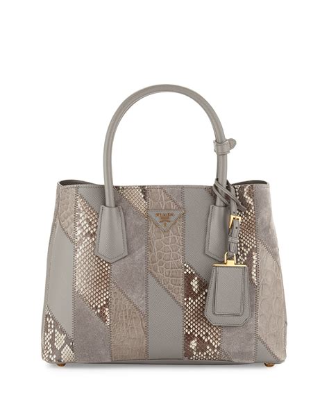 prada python purse|Prada shopper tote.